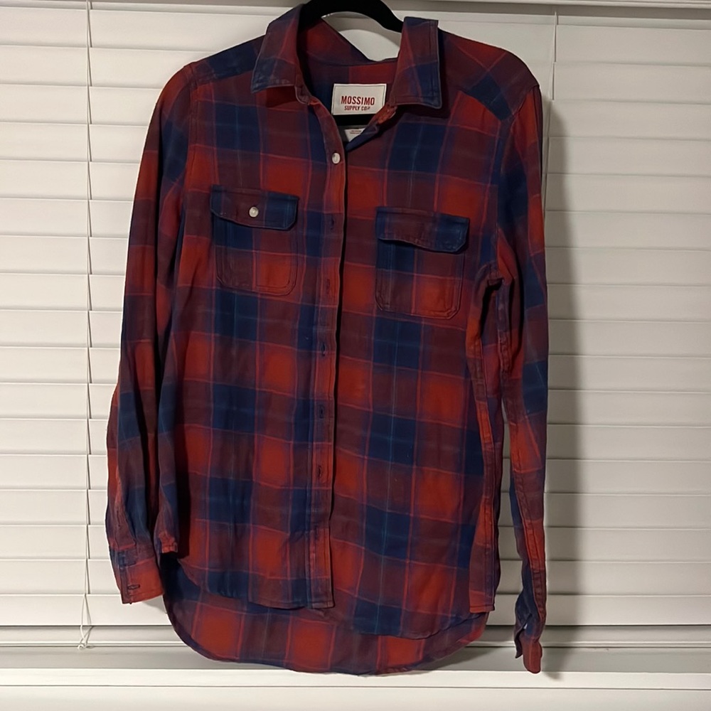 Boyfriend style plaid flannel